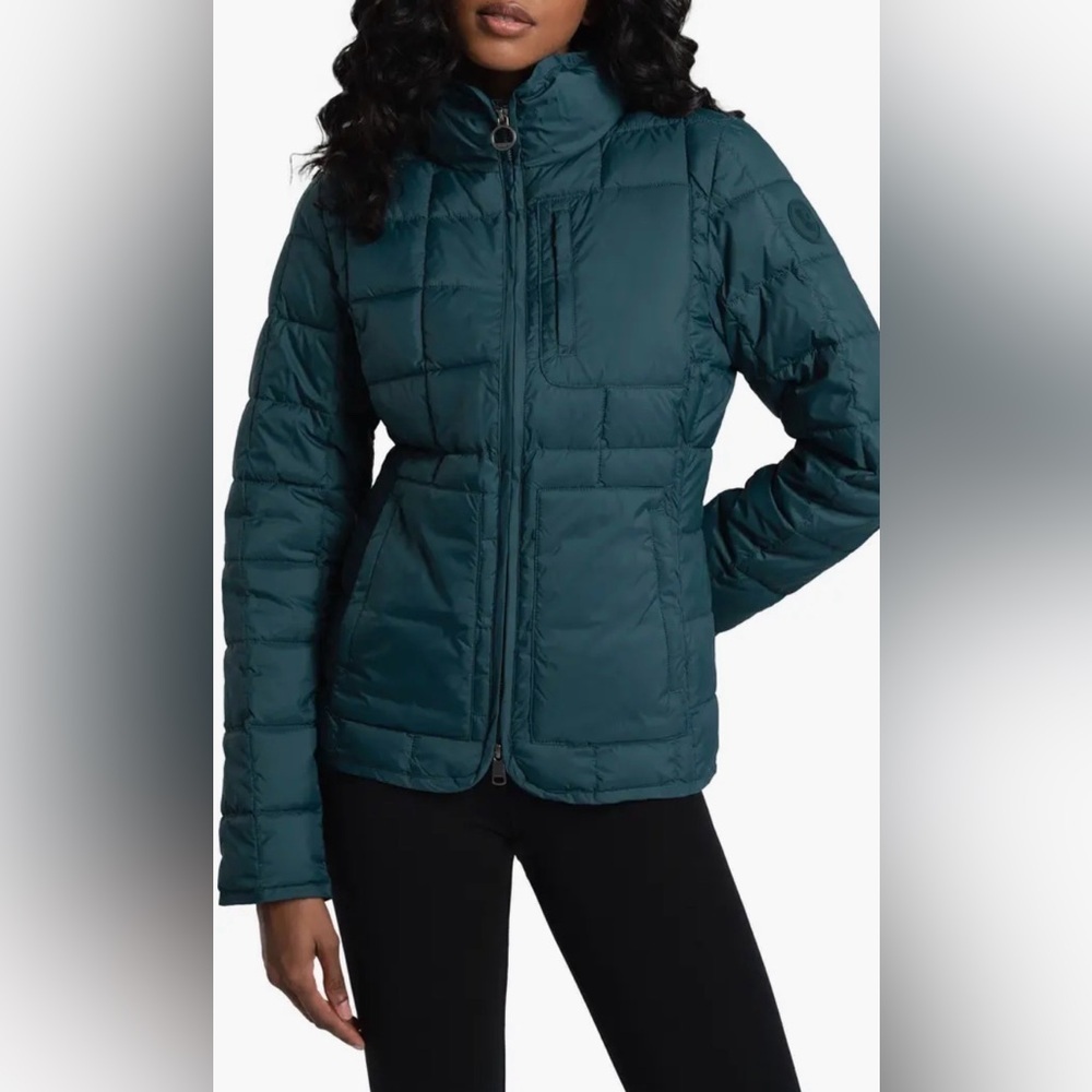 Lole Le Daily Primaloft Puffer Jacket Size S Water Repellent Lightweight Green